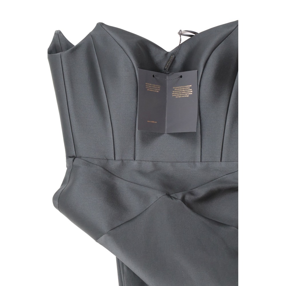 CRISTALLINI Gown Mermaid Strapless Black Solid 4 NWT - Picture 9 of 16